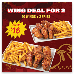 $18 Wing Deal for 2