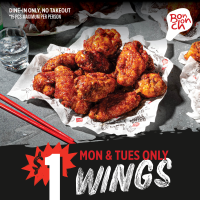 $1 Wings - Mon & Tues